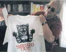 Patty with "Stressed Out" T-shirt (2005)